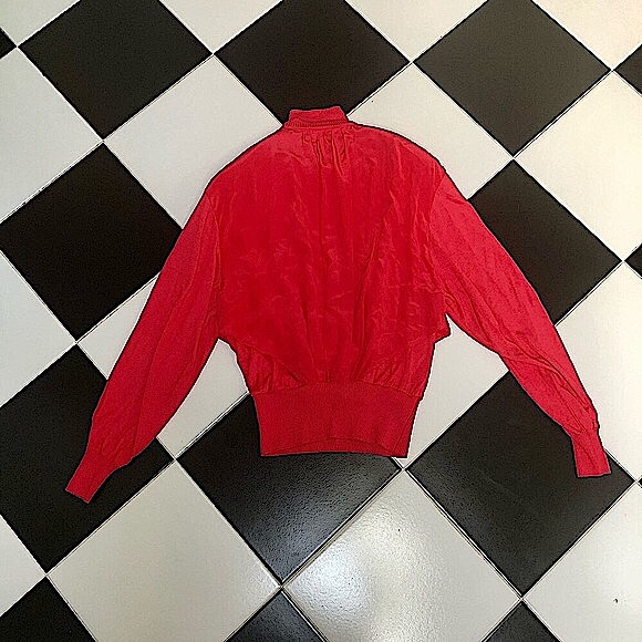 Vintage 80s Marc d’Alcy Pullover Sweater Beaded Sequin Top Shoulder Pads size M - Picture 3 of 10